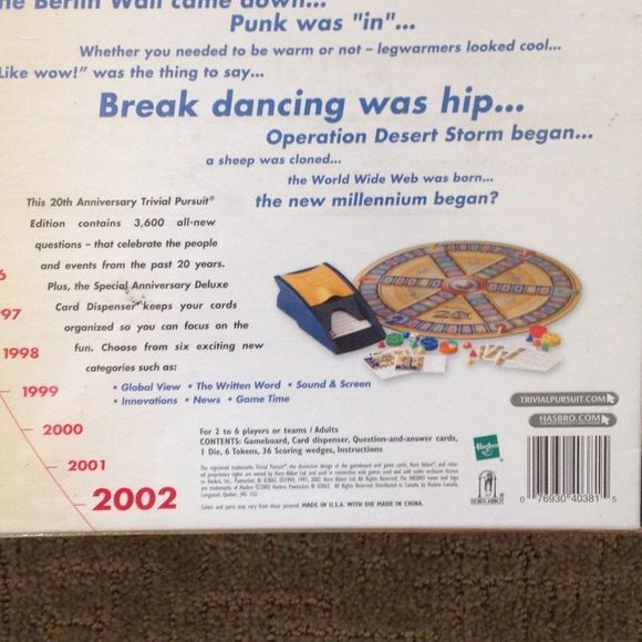 Trivial Pursuit 20th Anniversary Edition NIB (Still in Shrinkwrap) Note - Picture 4 of 7